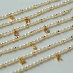 Alphabet Pearl Bracelet