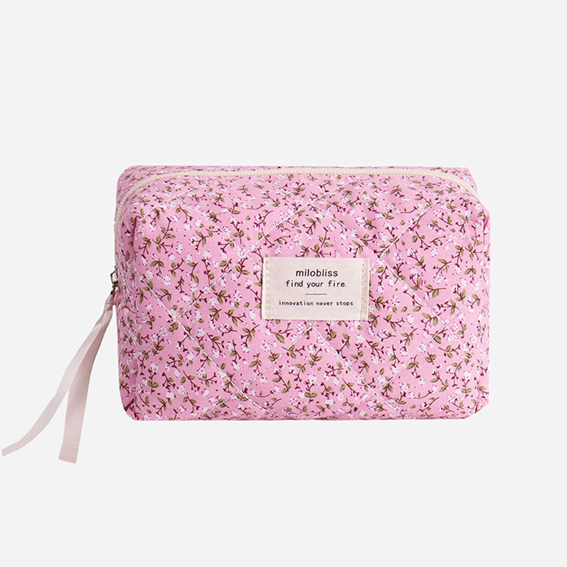 Cotton cosmetic bag