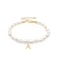 Alphabet Pearl Bracelet